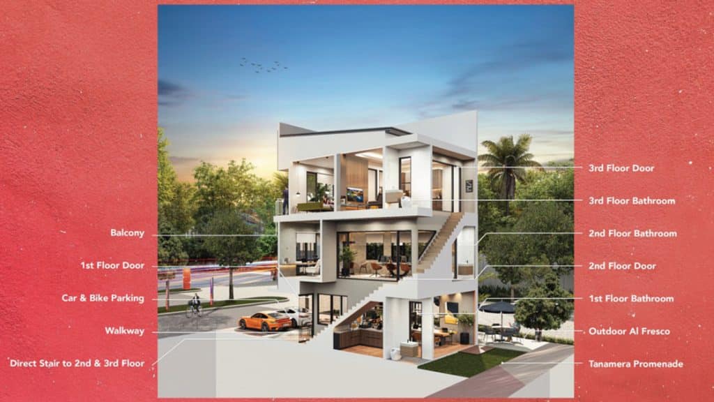 Shophouse the hive tanamera waterfront lippo cikarang balkoni