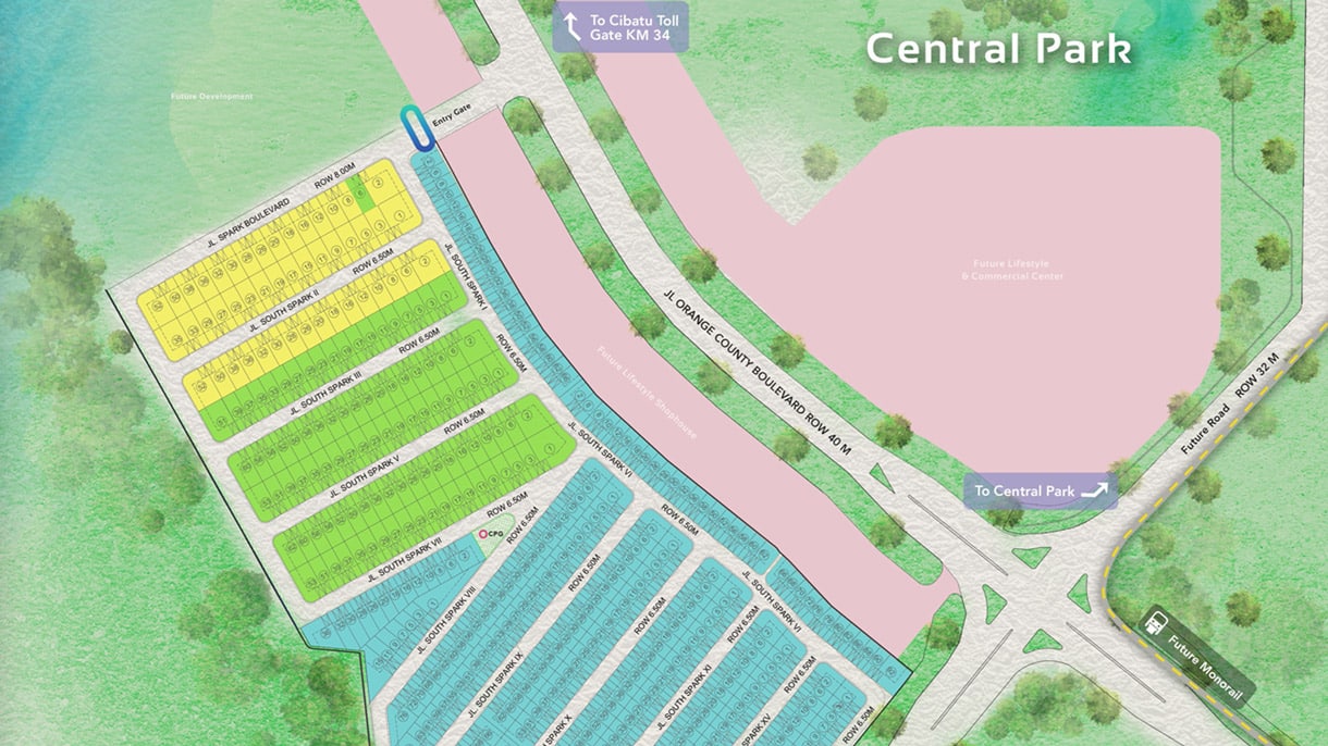 Siteplane Rumah Cendana Spark Lippo Cikarang-1