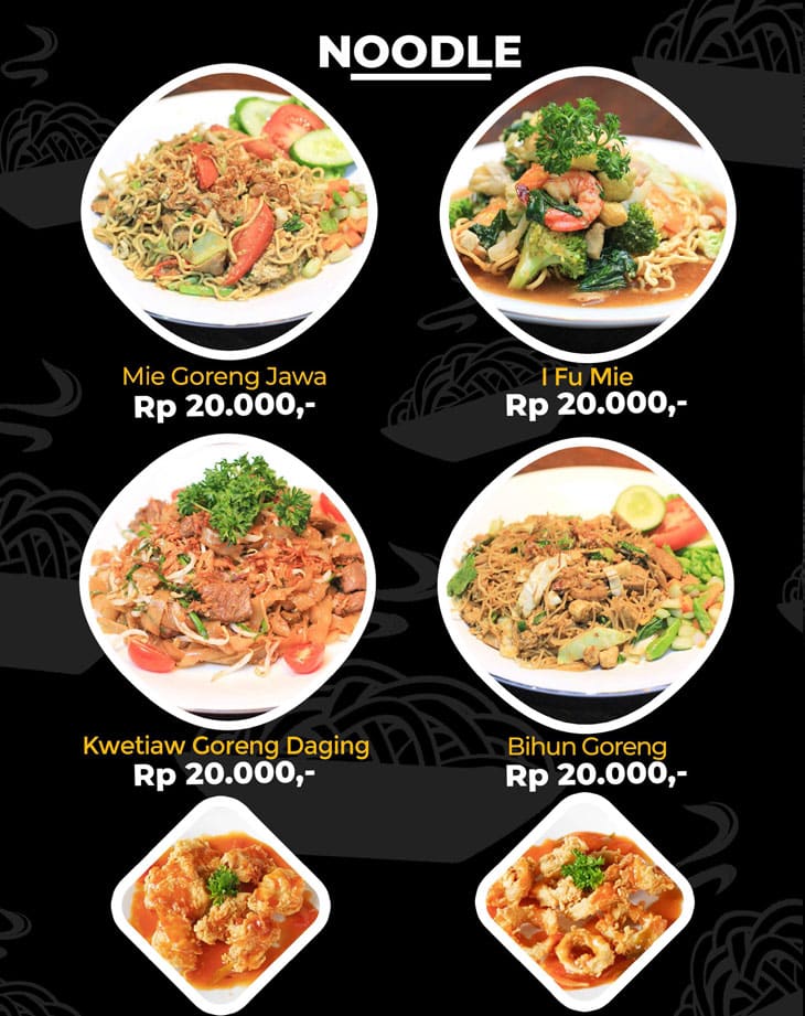 Daftar Menu Mie Di Kedai Steak Nusantara