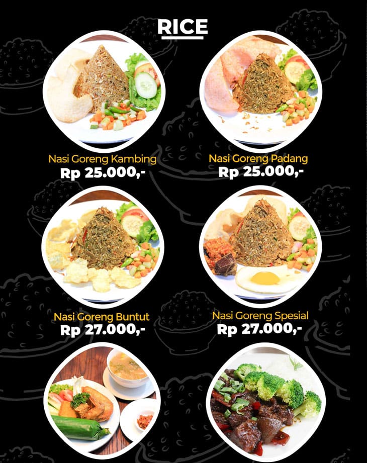 Daftar Menu Nasi Di Steak Nusantara