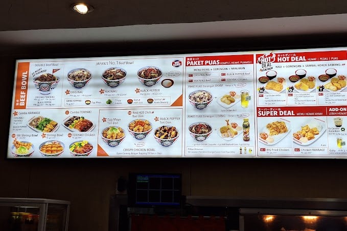 Daftar Menu Yang Ada Di Yoshinoya Mall Lippo Cikarang